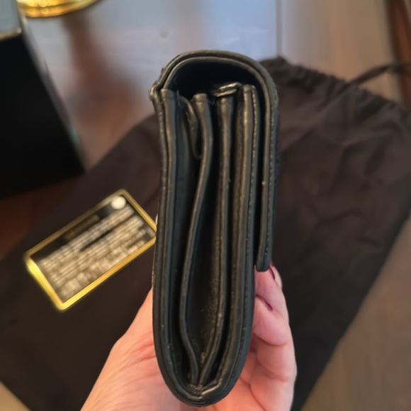 Chanel Caviar CC Large Flap Wallet in Black - Picture 7 of 12